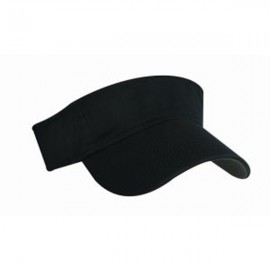 Logo Branded Chino Washed Cotton Twill Visor  Logo Branded Chino Washed Cotton Twill Visor