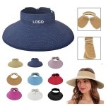 Custom Roll-Up Sun Visor with Pouch