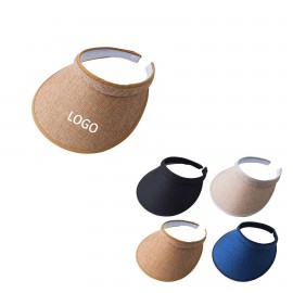 Wide Brim Sun Visor Hats with Logo
