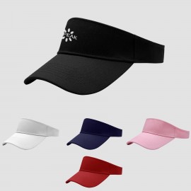 Custom Cotton Twill Sun Visor Cap For Outdoor Sports with Logo  Custom Cotton Twill Sun Visor Cap For Outdoor Sports with Logo