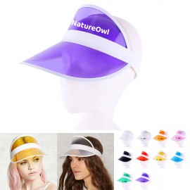 PVC Sun Visor Hat with Logo  PVC Sun Visor Hat with Logo