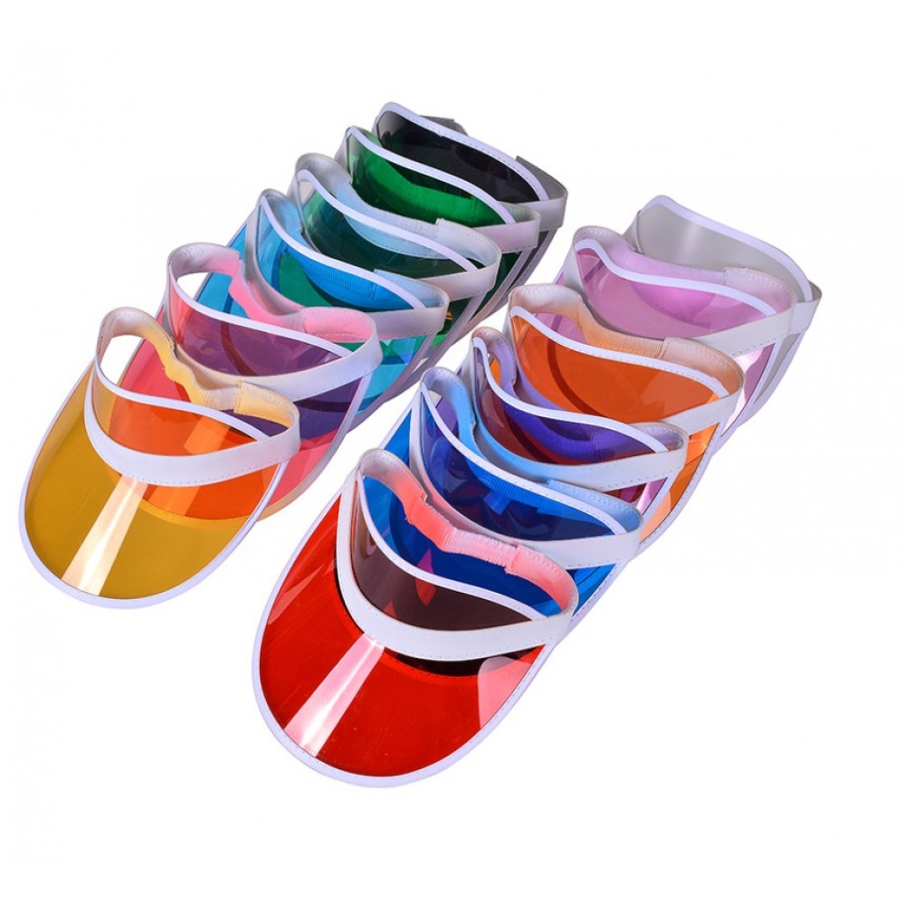 Logo Branded Adult PVC Sun Visor Logo Branded Adult PVC Sun Visor