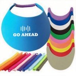 Foam Visors with Coil Bands with Logo