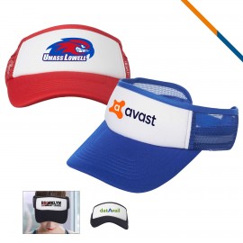 Camille Polyester Visor with Logo