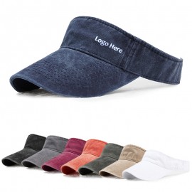 Embroidery Cotton Twill Visor with Logo  Embroidery Cotton Twill Visor with Logo