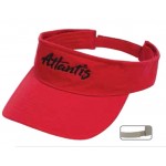 Washed Sandwich Cotton Visor with Logo
