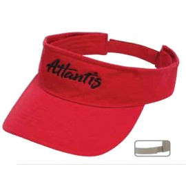 Washed Sandwich Cotton Visor with Logo