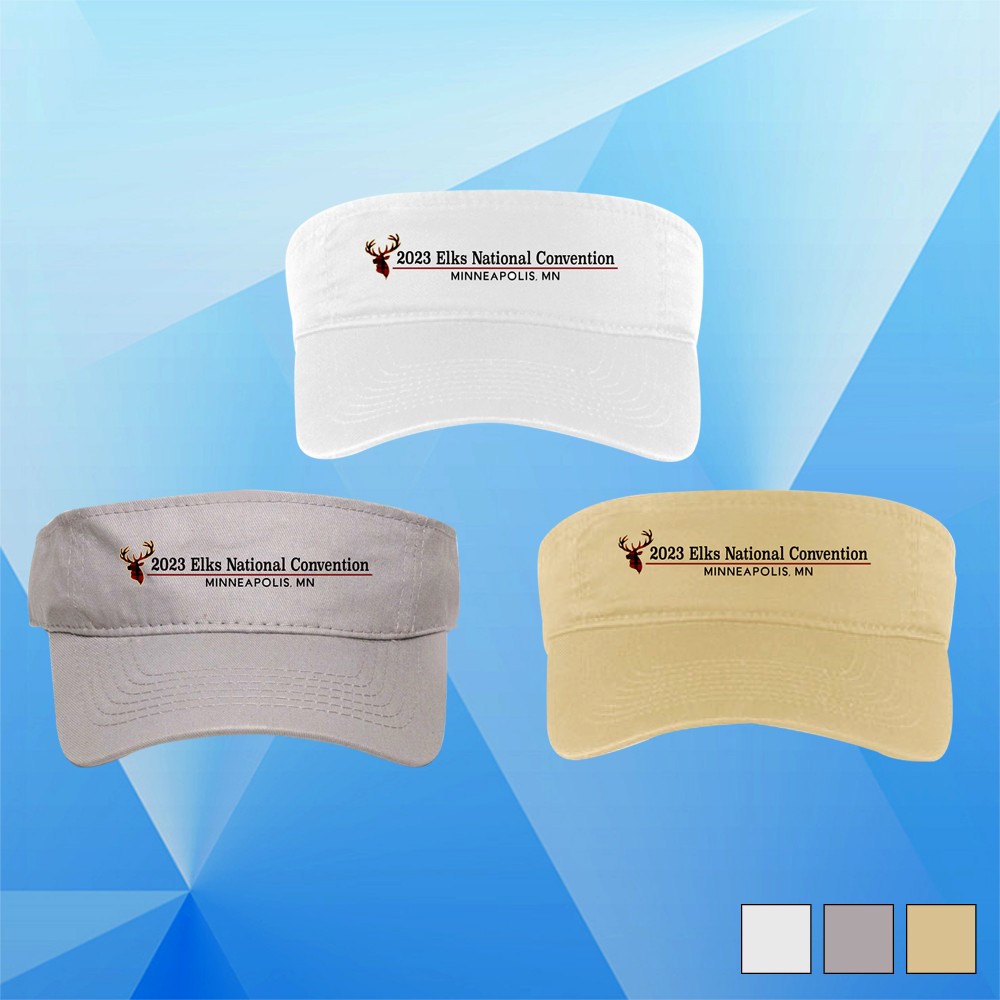 Cotton Trucker Visor Hat with Logo