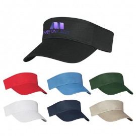 100% Cotton Twill Visor with Logo