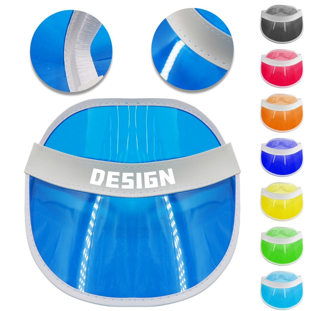 PVC Sun Visor Hat with Logo