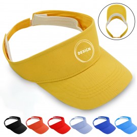 Logo Branded Classic Cotton Sports Sun Visor