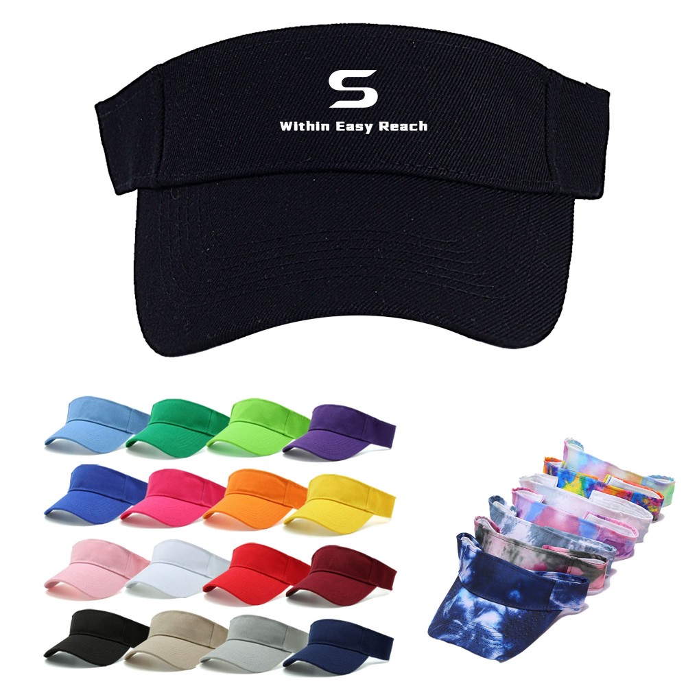 Polyester Empty Top Visor Caps with Logo Polyester Empty Top Visor Caps with Logo