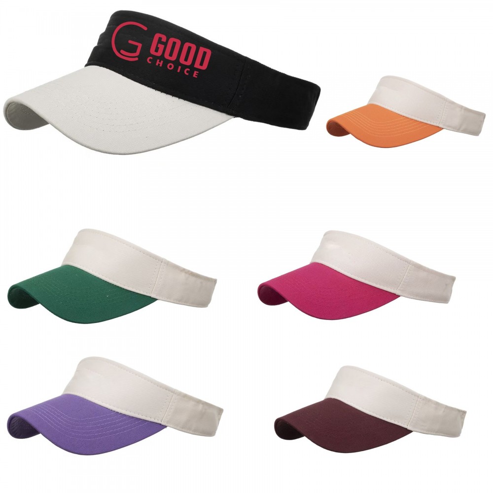Solid Color Tennis Visors with Logo Solid Color Tennis Visors with Logo