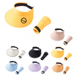 Logo Branded Unisex Transparent Plastic Sun Visor Cap
