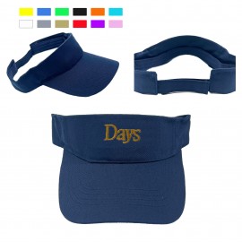 Custom Embroidered Unisex Cotton Denim Sun Visor