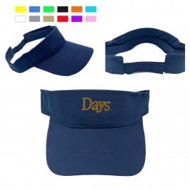 Embroidered Unisex Cotton Denim Sun Visor with Logo