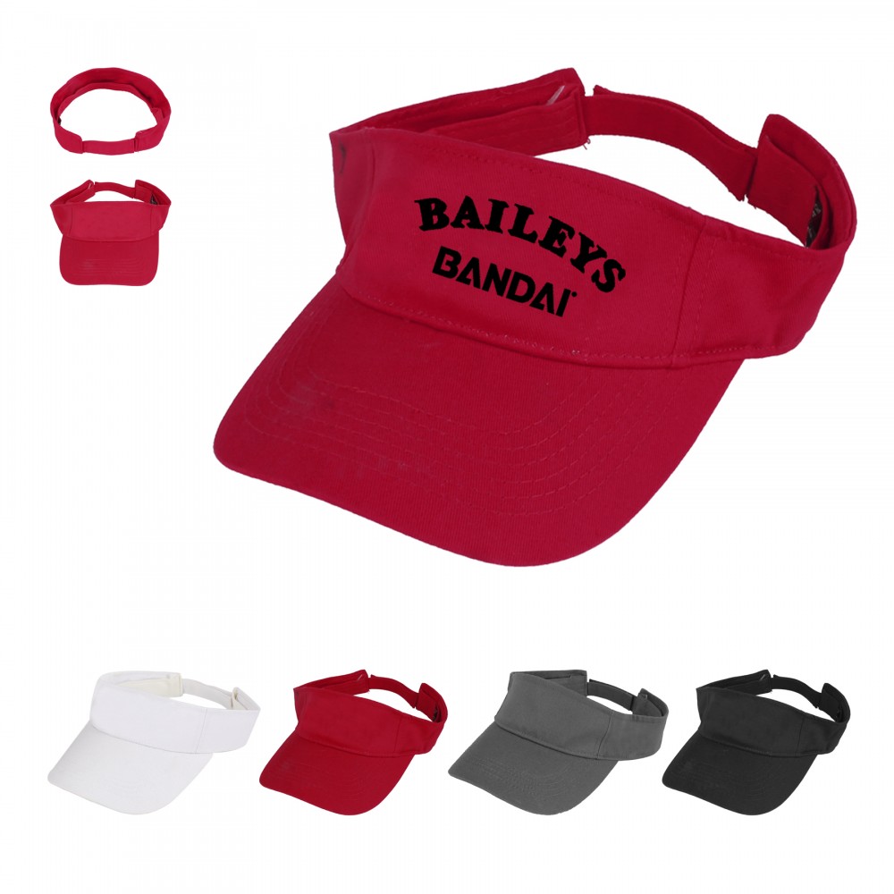 Custom Imprinted Cotton Visor Custom Imprinted Cotton Visor