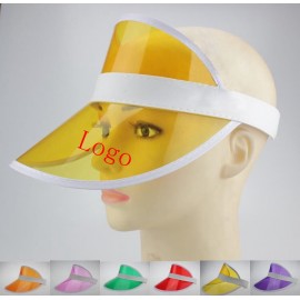 Clear PVC Dealer Poker Sun Visor with Logo  Clear PVC Dealer Poker Sun Visor with Logo