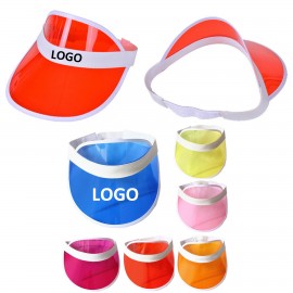 Custom Clear PVC Sun Visor Hat  Custom Clear PVC Sun Visor Hat