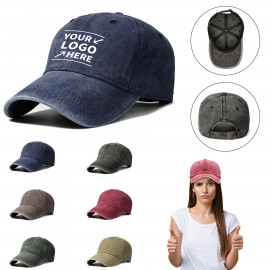 Personalized Plain Cotton Washed Baseball Cap  Personalized Plain Cotton Washed Baseball Cap