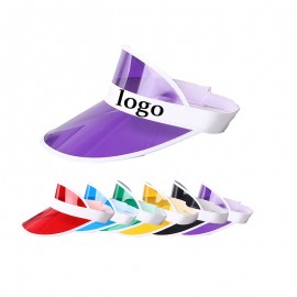 Adjustable PVC Sun Visor Hat with Logo  Adjustable PVC Sun Visor Hat with Logo