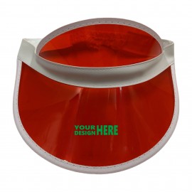 PVC Clear Sun Visor with Logo