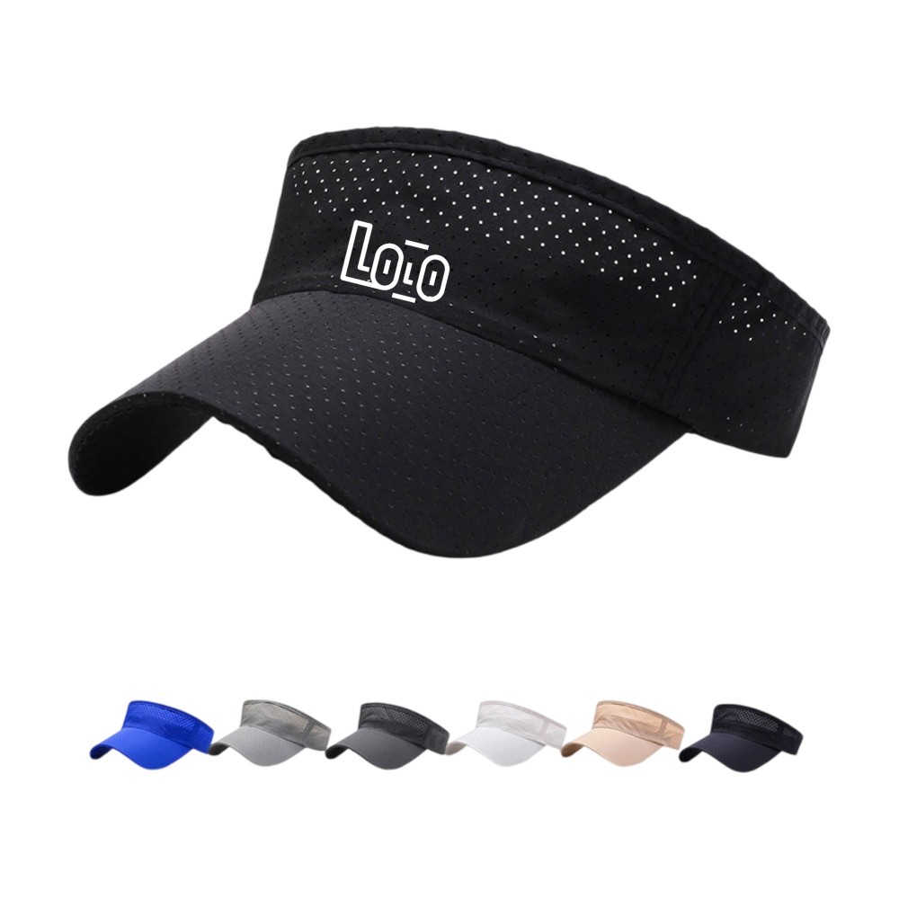 Logo Branded Adjustable Polyester Mesh Visor Logo Branded Adjustable Polyester Mesh Visor