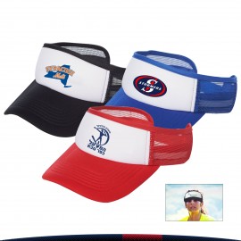 Snazzy Two Tone Polyester Visors with Logo  Snazzy Two Tone Polyester Visors with Logo