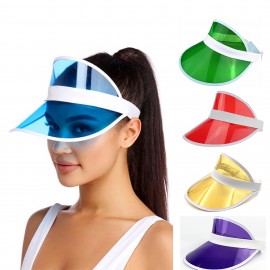 Clear PVC Sun Hat with Logo