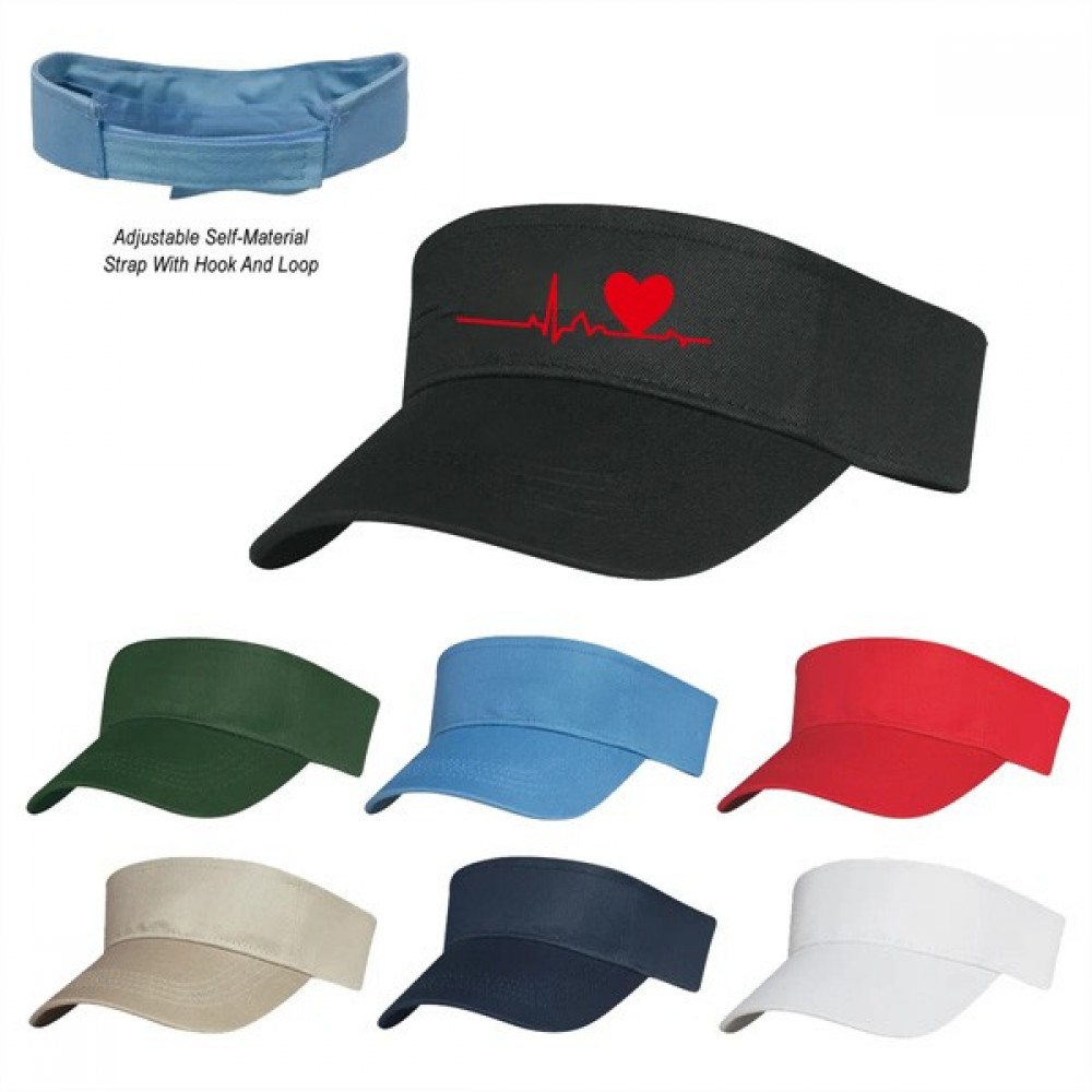 Cotton Twill Visor with Logo Cotton Twill Visor with Logo