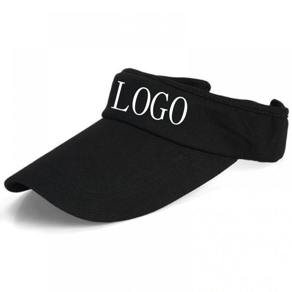 Custom 100% Cotton Adjustable Visor Hat