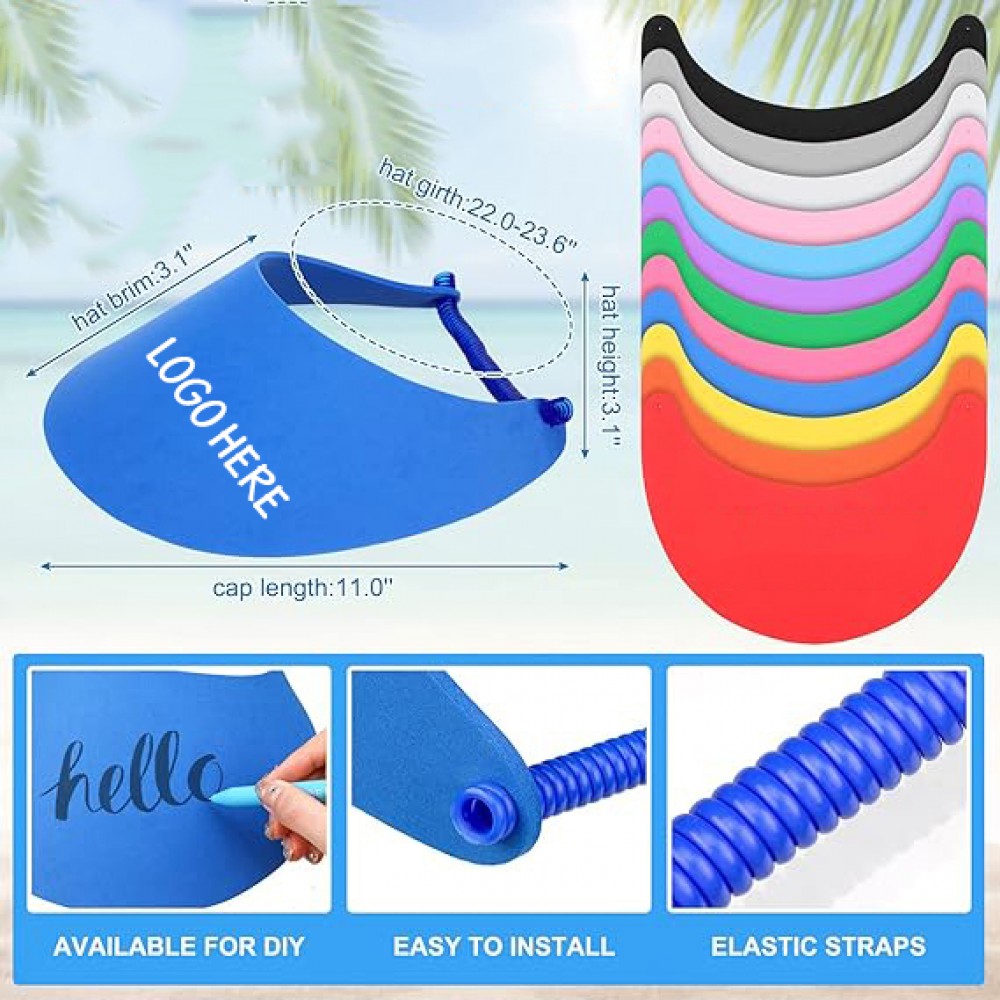 EVA Foam Sun Visor with Logo EVA Foam Sun Visor with Logo