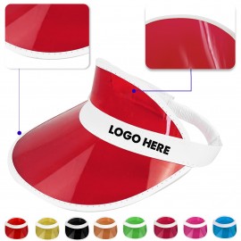 Clear Sun Visors Hat with Logo