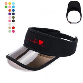 Transparent Summer Visor Hat with Logo