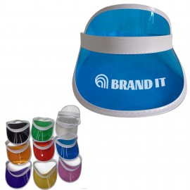 Custom Pvc Clear Sun Dealer Casino Visor Hollow Hat  Custom Pvc Clear Sun Dealer Casino Visor Hollow Hat