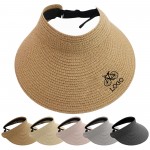 Custom Womens Straw Sun Visors