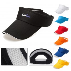 Sun Sports Visor Hats Adjustable Cap with Logo