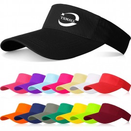 Cotton Sports Sun Visor Cap with Logo