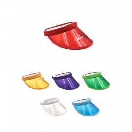 Sun Visor Hat Transparent PVC Plastic with Logo