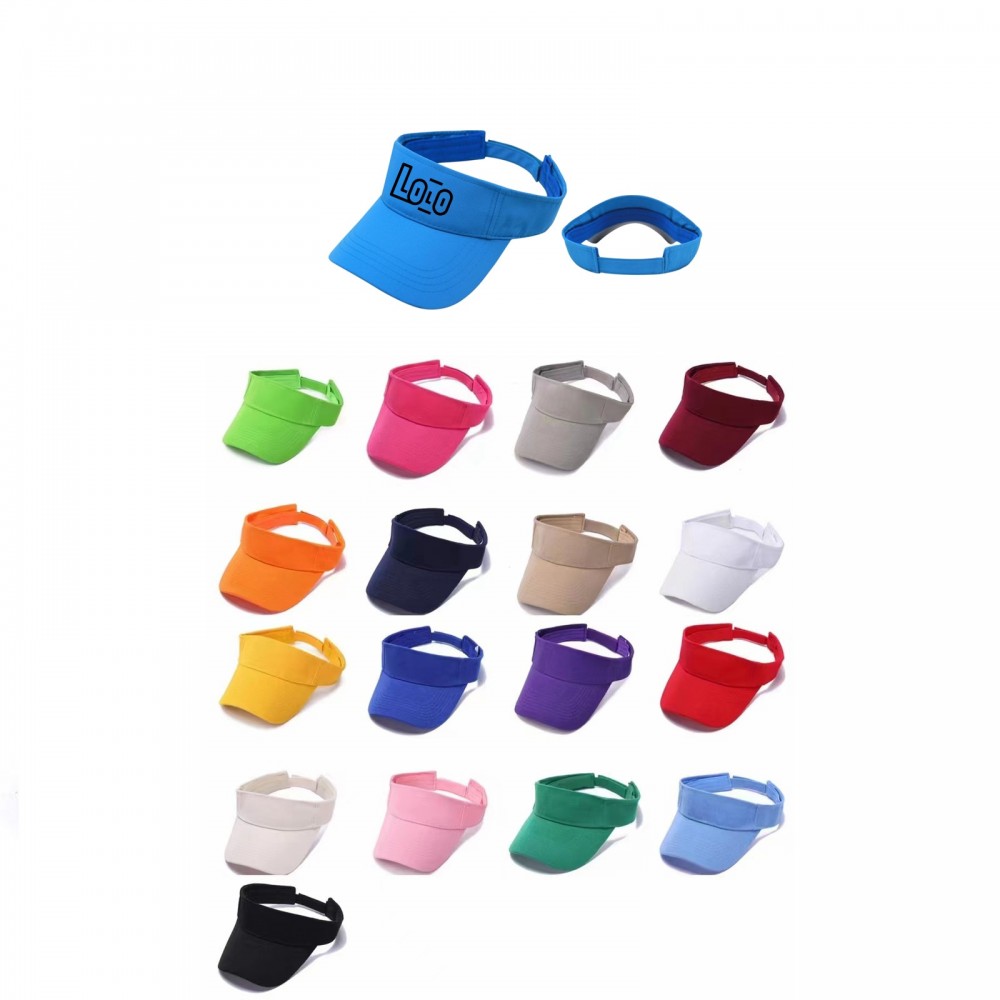 Cotton Golf Sun Visor with Logo Cotton Golf Sun Visor with Logo