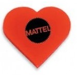 Logo Branded Heart Eraser
