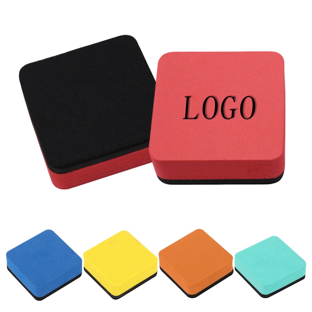 EVA Felt Blackboard Eraser 1.96" x 1.96" x 0.78" with Logo EVA Felt Blackboard Eraser 1.96" x 1.96" x 0.78" with Logo