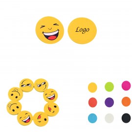 Emoji Round Eraser with Logo