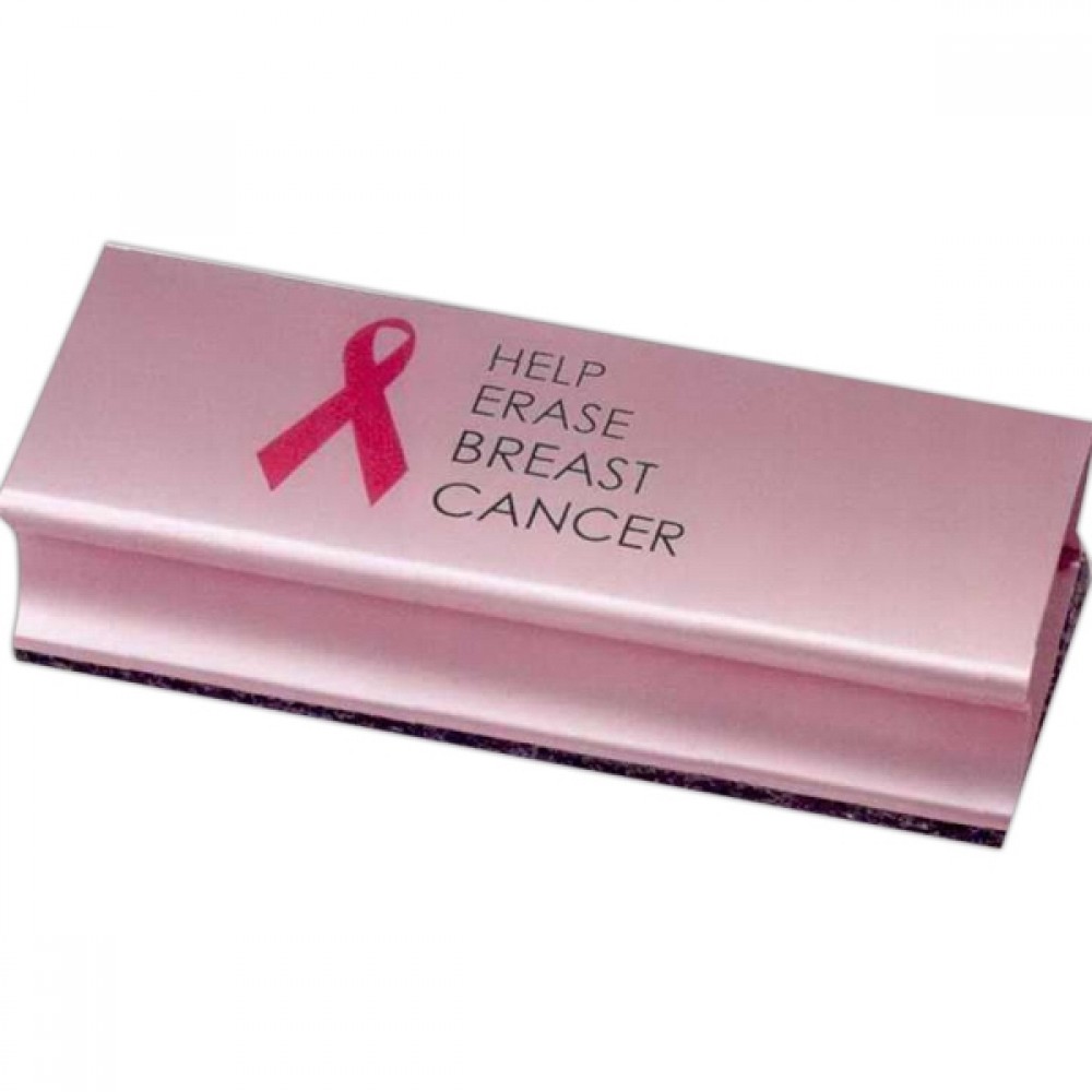 Logo Branded Breast Cancer Awareness AlumiEraser White Board Eraser