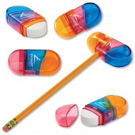 Twister 2-in-1 Pencil Sharpener w/Eraser with Logo