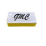 Block White Eraser with Logo