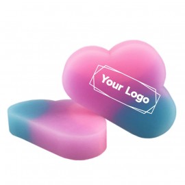 Customized Rainbow Cloud-Shaped PVC Eraser