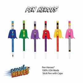 Personalized PEN HEROES with Cape (Bulk Packed - Unassembled)