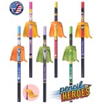 Pencil Heroes - Superhero Pencils with Eraser Capes - USA Made