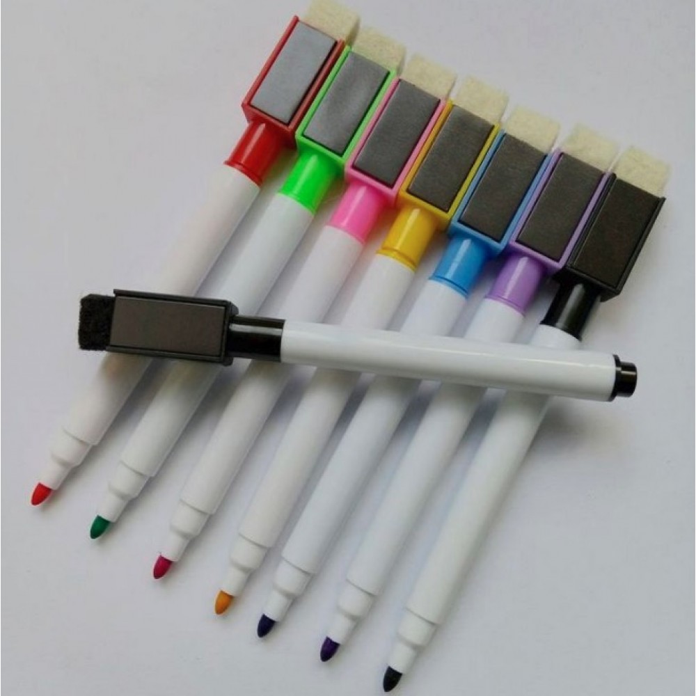Dry Erase Markers with Magnetic Cap and Eraser with Logo
